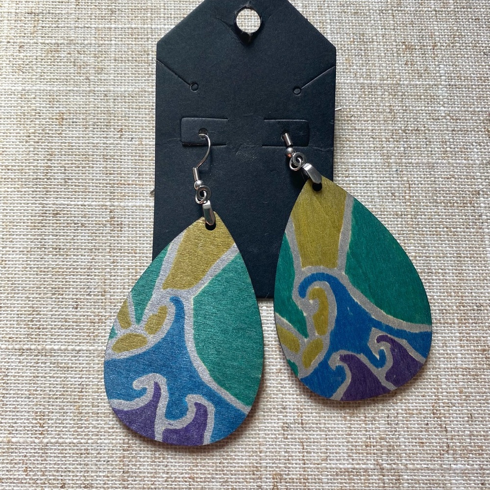 Colorful Teardrop Earrings